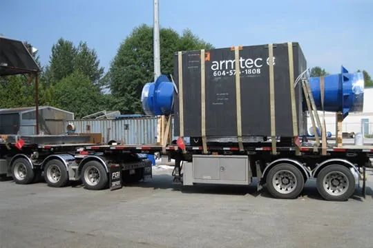 Pre-fabricated isolation valve chamber skid